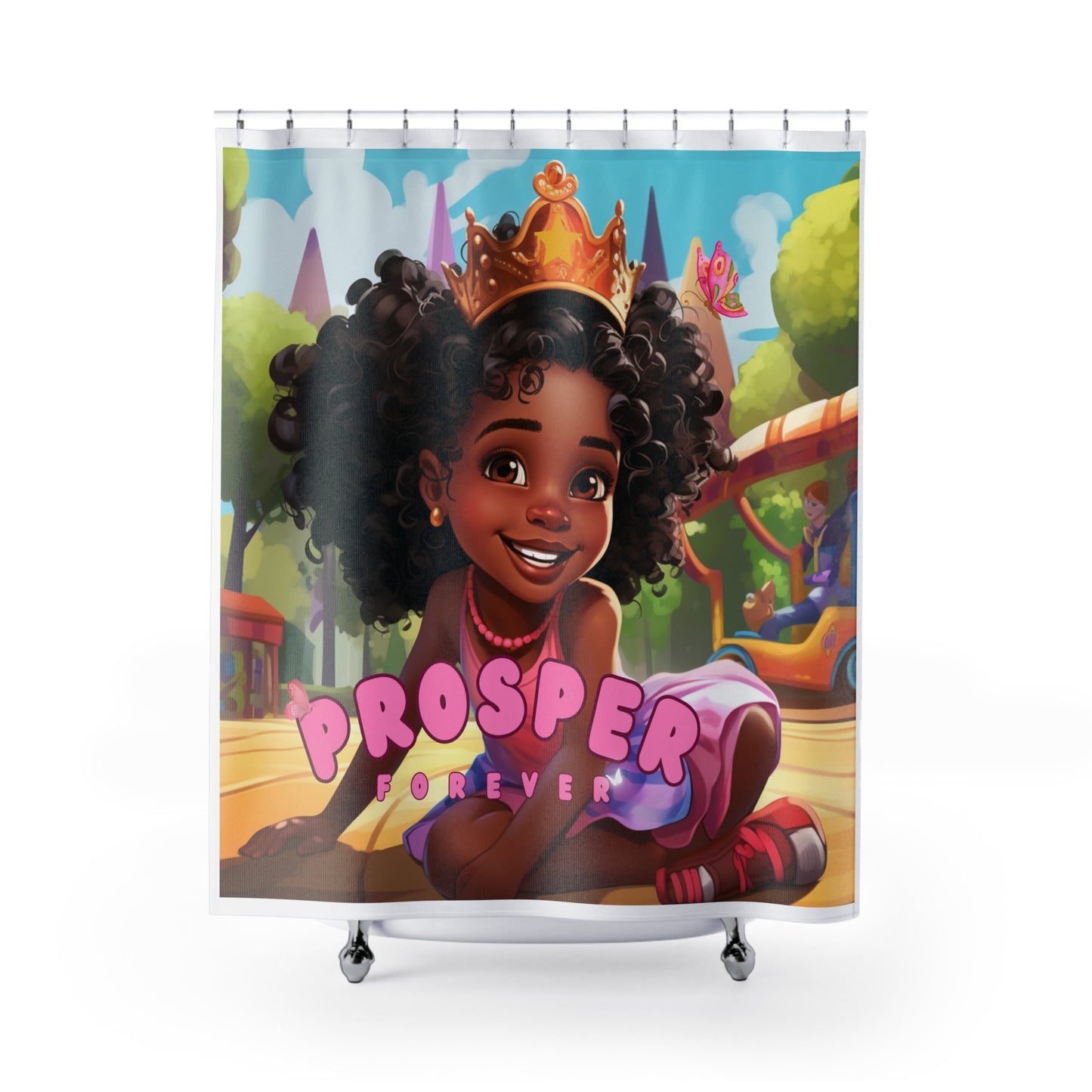 PROSPER FOREVER Shower Curtains